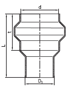 KGUS prechod kamenina - PVC